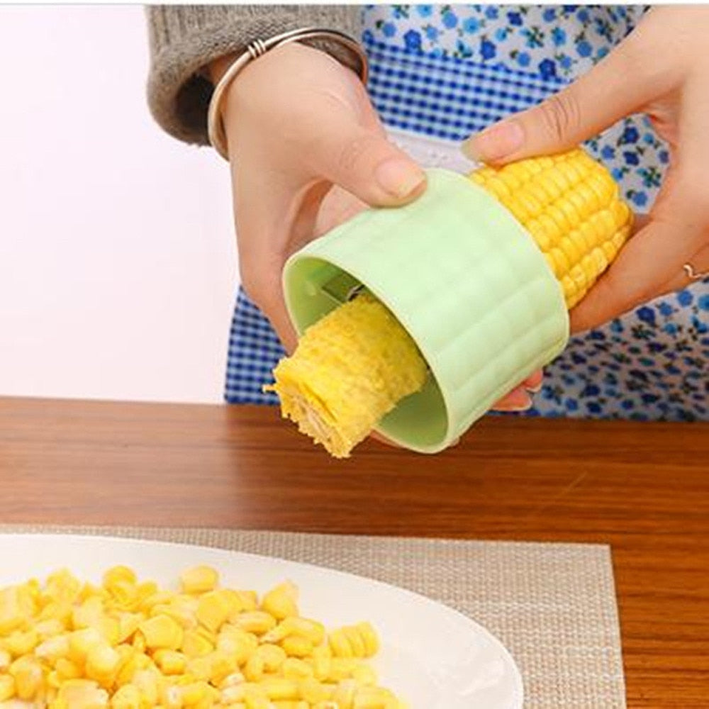 2Pcs Corn Cob Peeler Stripper Cutter Splitter Remover Thresher Kitchen Salad Tool Hot Corn Stripper